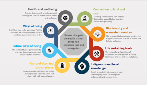 The Pacific non-economic loss and damage typology and its eight interconnected dimensions
