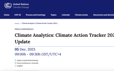 CAT press conference COP28
