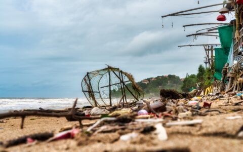 Tropical storm damage in the Indian Ocean