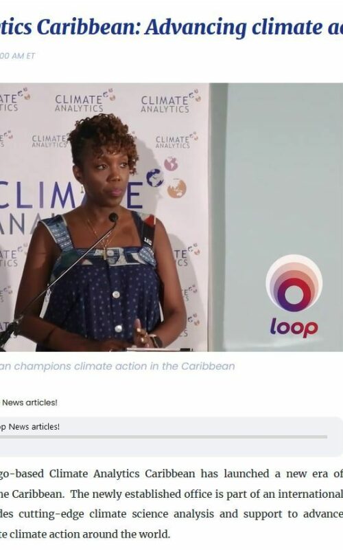 Climate Analytics Caribbean: Advancing climate action for our islands