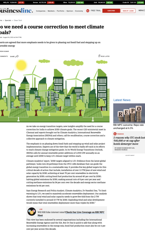 Do we need a course correction to meet climate goals?