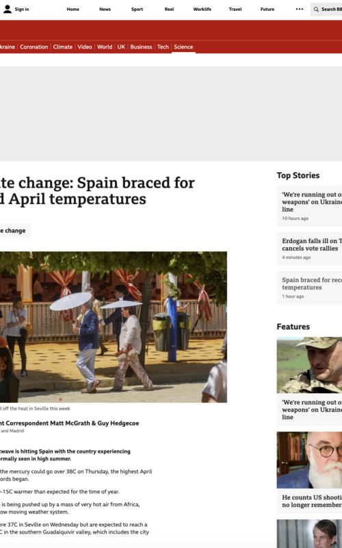 Climate change: Spain braced for record April temperatures