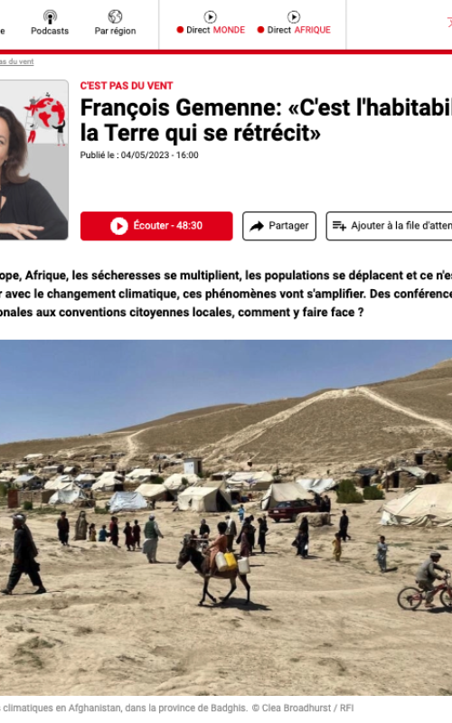 C'est l'habitabilité de la Terre qui se rétrécit