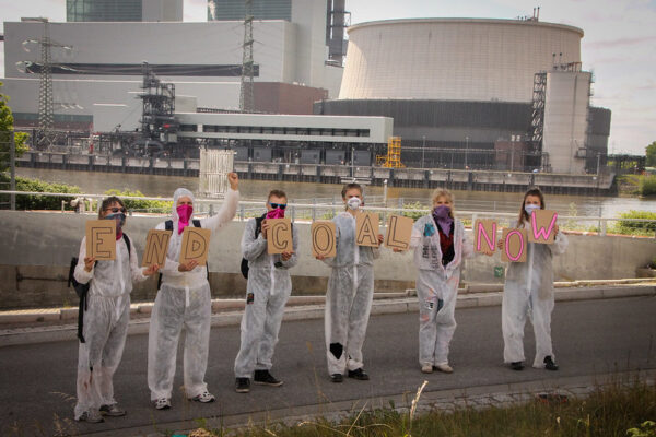 German activists protesting the opening of the new coal power plant in Datteln ©Ende Gelände Hamburg