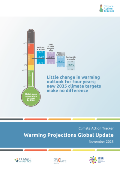Climate Action Tracker: 2025 warming projection update