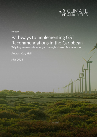 Pathways to Implementing GST Recommendations in the Caribbean