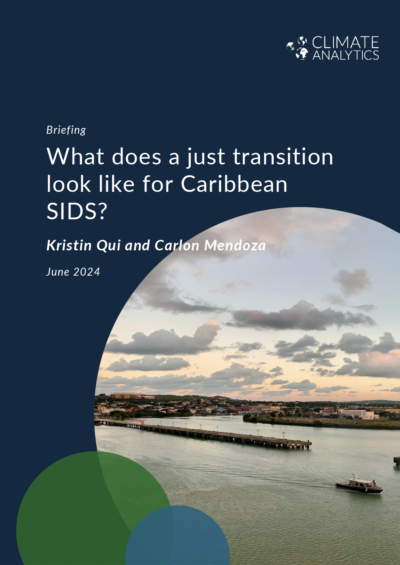 What does a just transition look like for Caribbean Small Island Developing States?