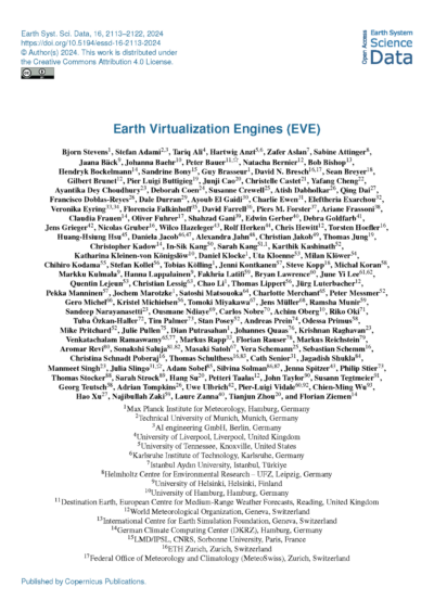 Earth Virtualisation Engines (EVE)