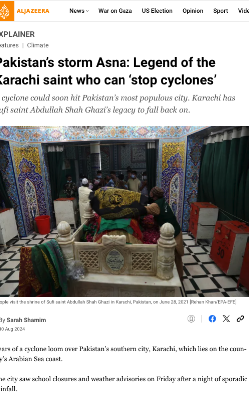 Pakistan’s storm Asna: Legend of the Karachi saint who can ‘stop cyclones’