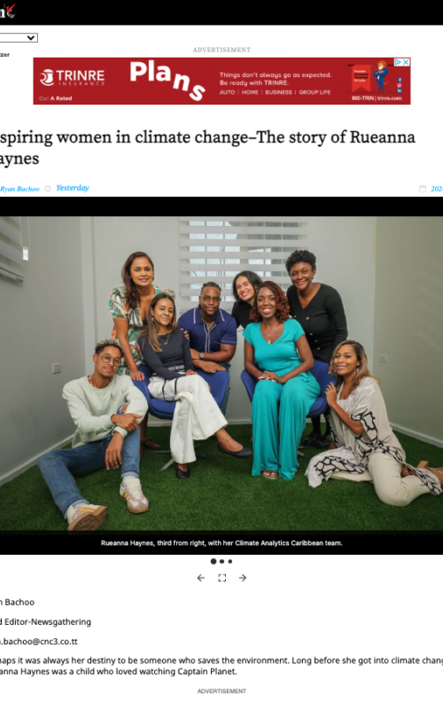 Inspiring women in climate change – the story of Rueanna Haynes