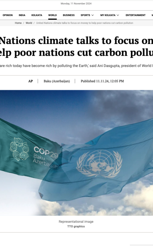 United Nations climate talks to focus on money to help poor nations cut carbon pollution