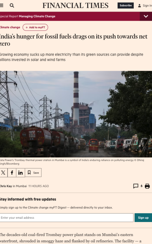 India’s hunger for fossil fuels drags on its push towards net zero