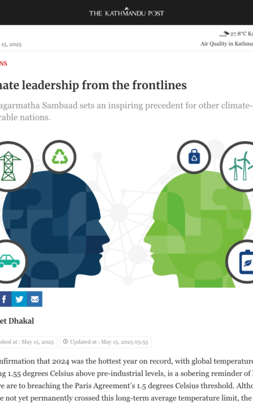 Climate leadership from the frontlines