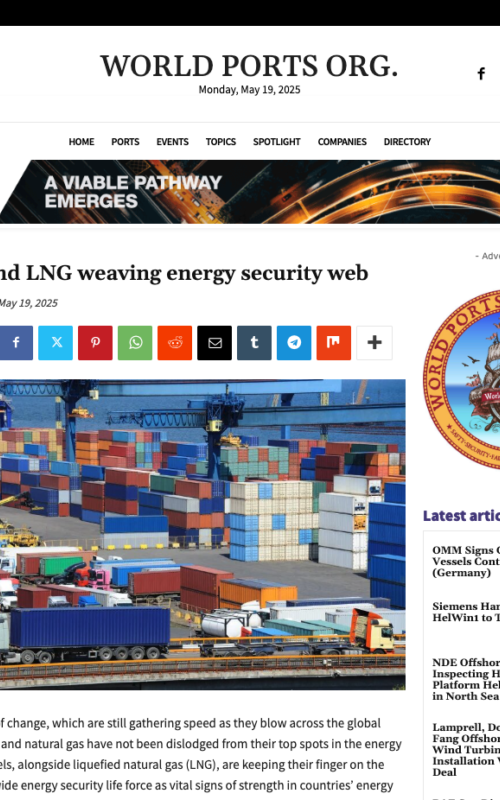 Oil, gas, and LNG weaving energy security web
