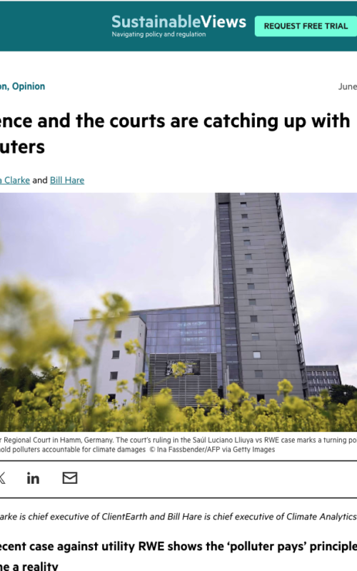 Science and the courts are catching up with polluters