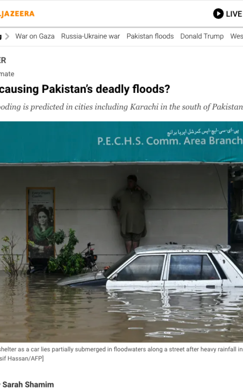 What’s causing Pakistan’s deadly floods?