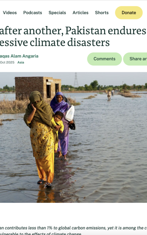 One after another, Pakistan endures successive climate disasters