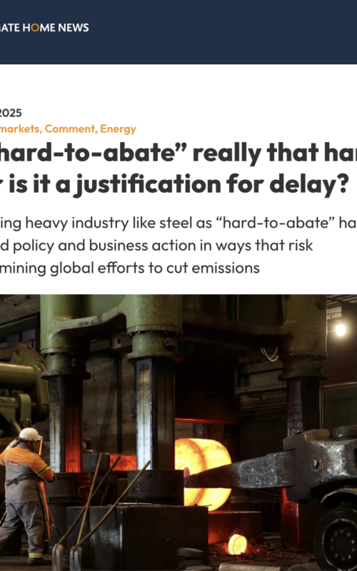 Is “hard-to-abate” really that hard – or is it a justification for delay?