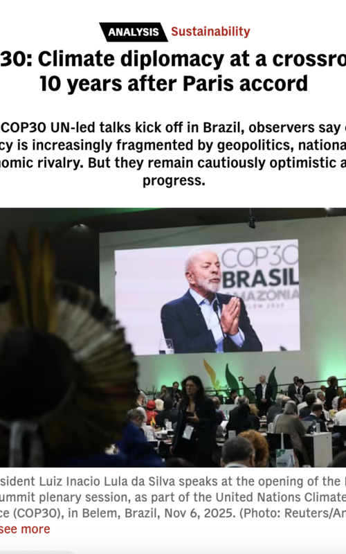 COP30: Climate diplomacy at a crossroads, 10 years after Paris accord