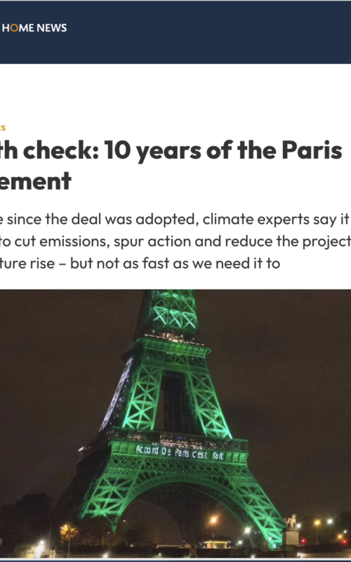 Health check: 10 years of the Paris Agreement