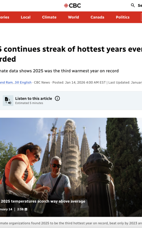2025 continues streak of hottest years ever recorded