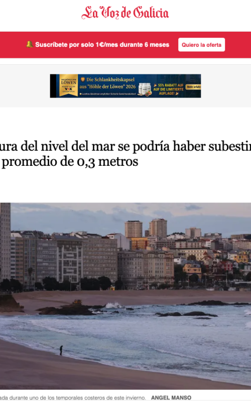 The height of sea level could have been underestimated by an average of 0.3 meters