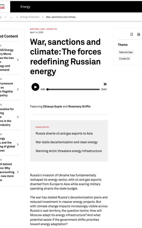 War, sanctions and climate: The forces redefining Russian energy