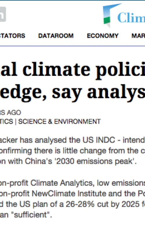 Additional climate policies needed for US pledge, say analysts