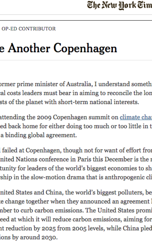 Paris Can't Be Another Copenhagen