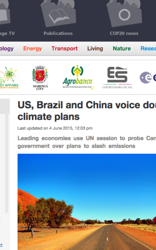 US, Brazil and China voice doubts over Australia climate plans