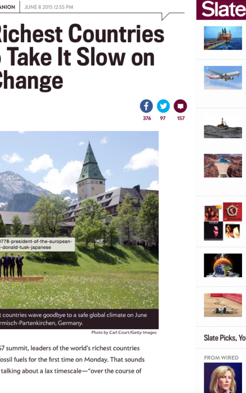 World’s Richest Countries Decide to Take It Slow on Climate Change