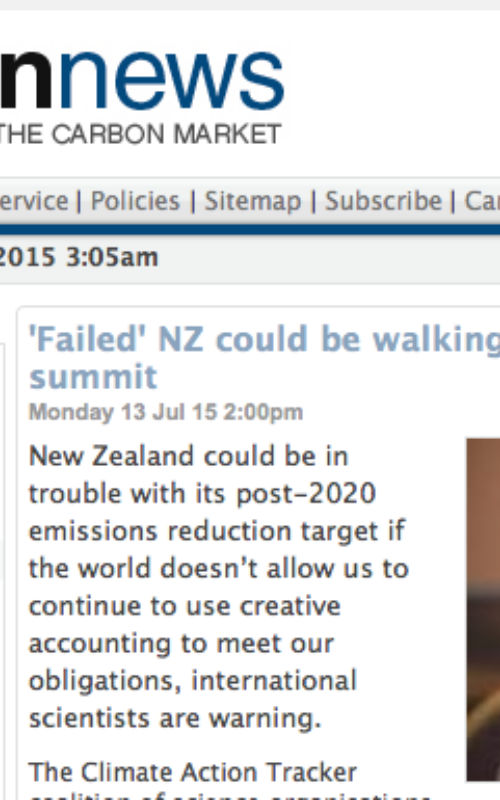 'Failed' NZ could be walking into trap at Paris climate summit