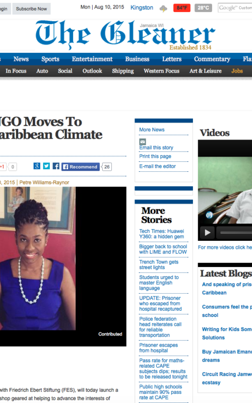 Regional NGO Moves To Advance Caribbean Climate Interests
