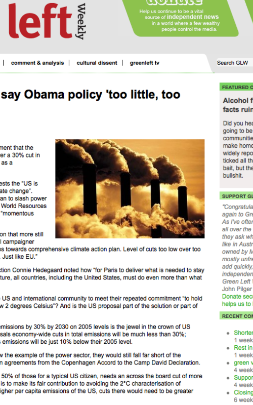 Climate scientists say Obama policy 'too little, too late'