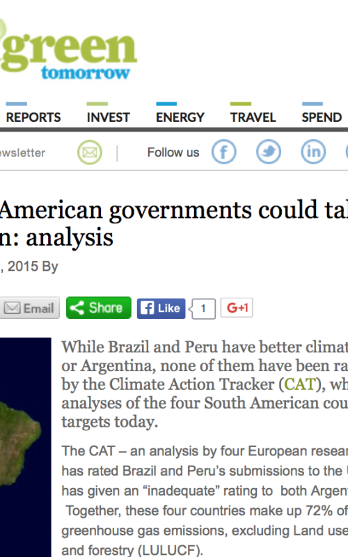 Large South American governments could take more climate action: analysis