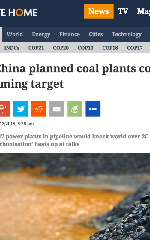India, China planned coal plants could blow UN warming target