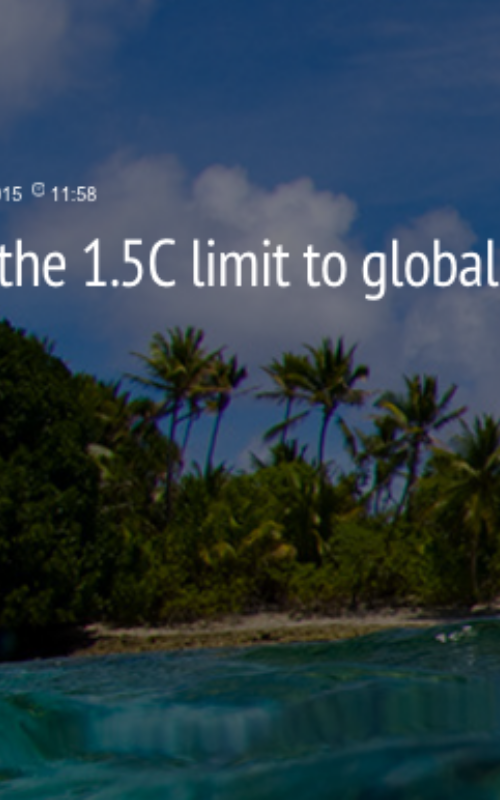 Scientists discuss the 1.5C limit to global temperature rise