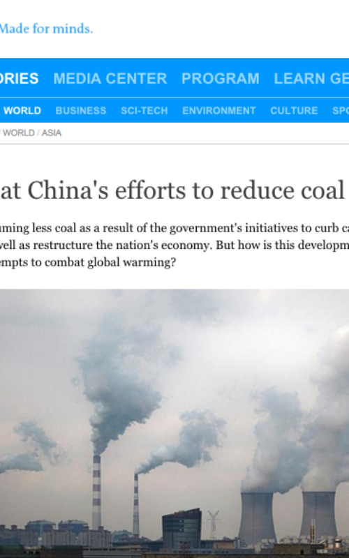 A look at China's efforts to reduce coal use