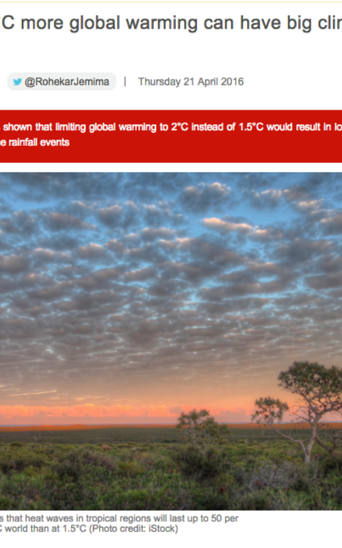 Even 0.5°C more global warming can have big climate impacts
