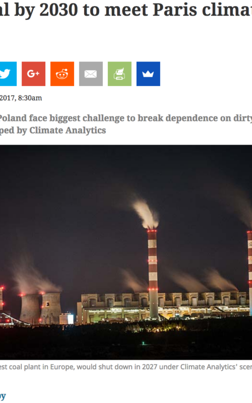 End coal by 2030 to meet Paris climate goal, EU told