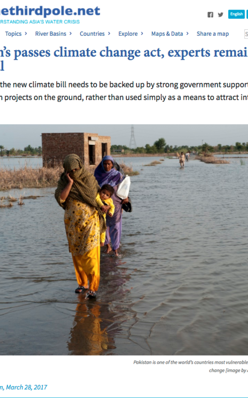 Pakistan’s passes climate change act, experts remain sceptical