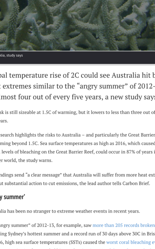 Limiting warming to 1.5C has clear benefits for Australia, study says
