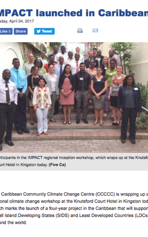 IMPACT launched in Caribbean