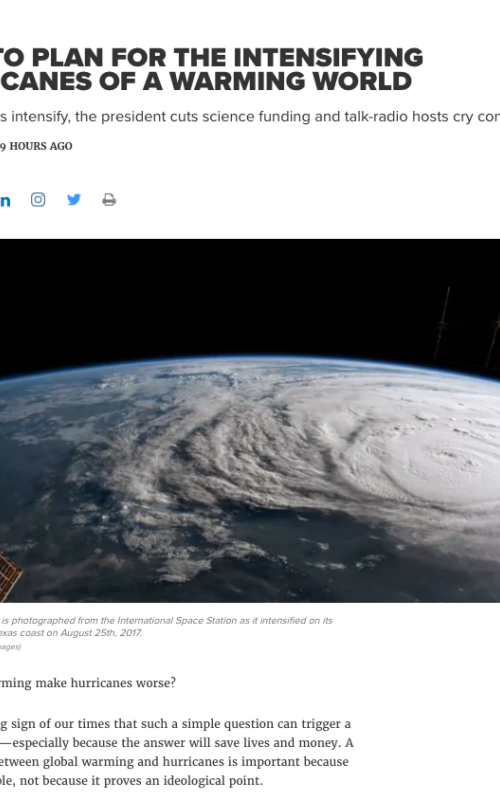 How to plan for the intensifying hurricanes of a warming world