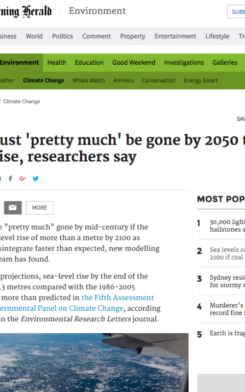 Coal use must 'pretty much' be gone by 2050 to curb sea-level rise, researchers say