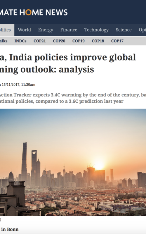 China, India policies improve global warming outlook: analysis