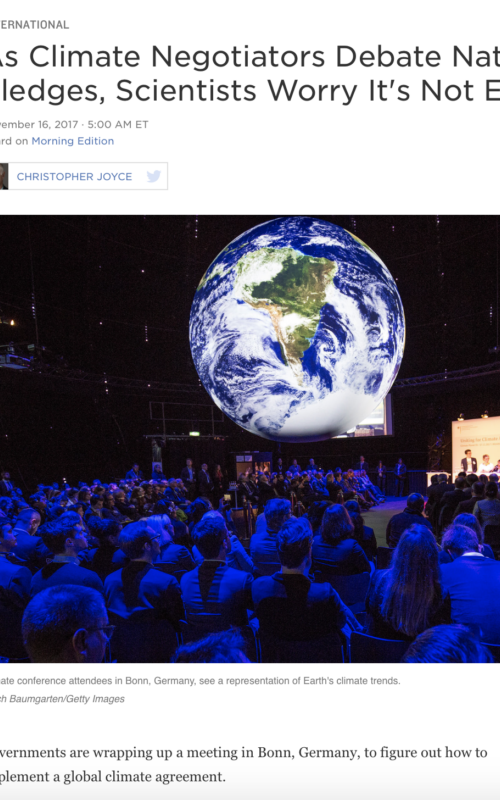 As Climate Negotiators Debate Nations' Pledges, Scientists Worry It's Not Enough