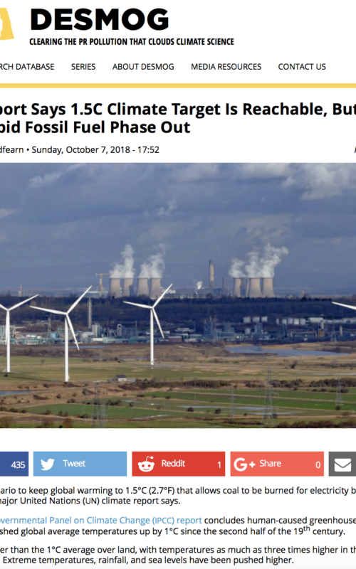 IPCC Report Says 1.5C Climate Target Is Reachable, But Only With Rapid Fossil Fuel Phase Out