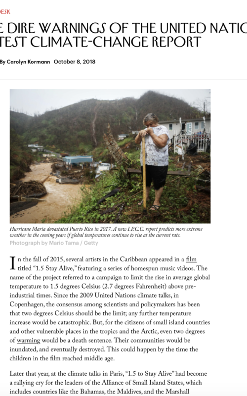 The Dire Warnings of the United Nations’ Latest Climate-Change Report