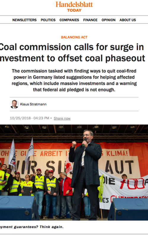Coal commission calls for surge in investment to offset coal phaseout